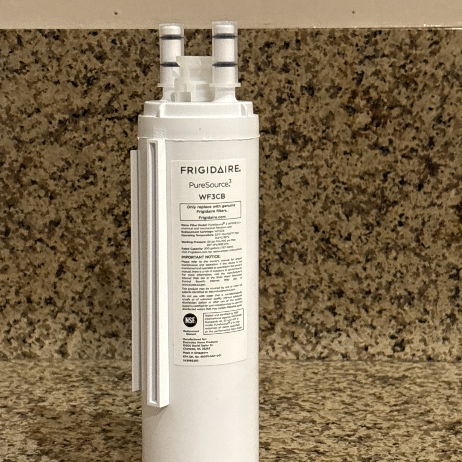 Frigidaire WF3CB Puresource3 Refrigerator Water Filter, White, 1 Count