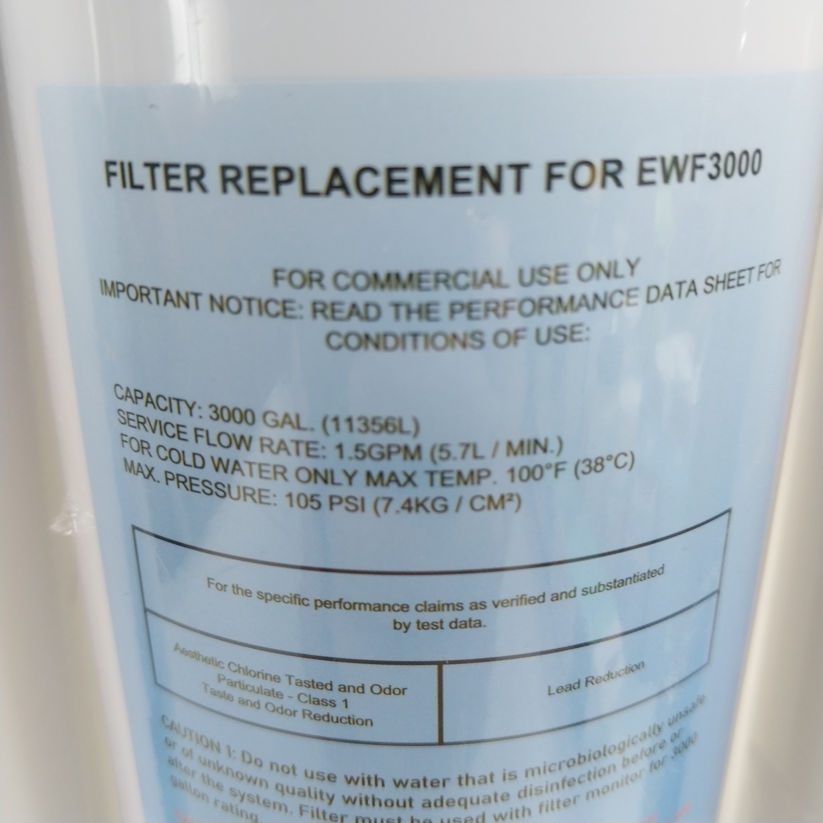 3-Pack Replacement Water Filter for Elkay 51300C EWF3000 3000 Gal 1.5GPM SEALED