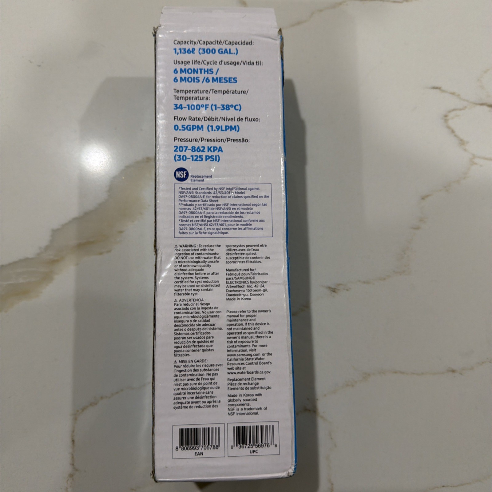 Samsung DA2900020B2P Filter