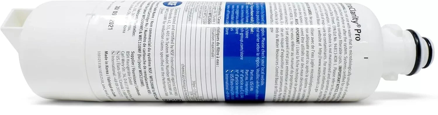 Bosch 11032531 Genuine OEM Water Filter Cartridge for Bosch Refrigerators