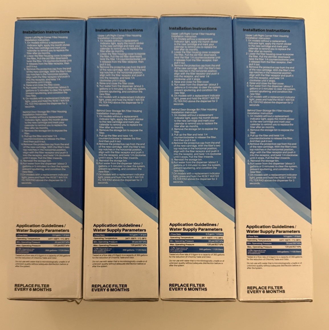 Lot 4 – ICEPURE ADQ73613401 Water Filter for LG LT800P Kenmore 9490 RWF3500A