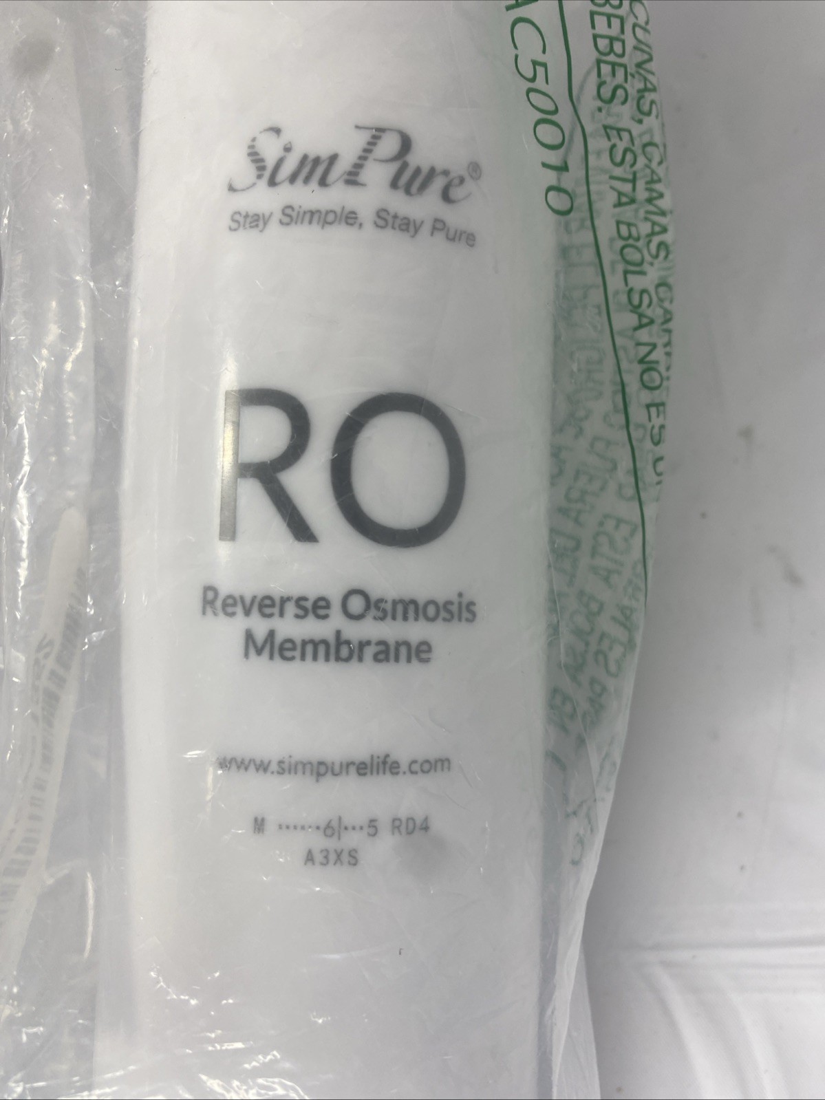 Set of 2 SimPure Series RO/CF Filter Replacement Cartridge Open Box