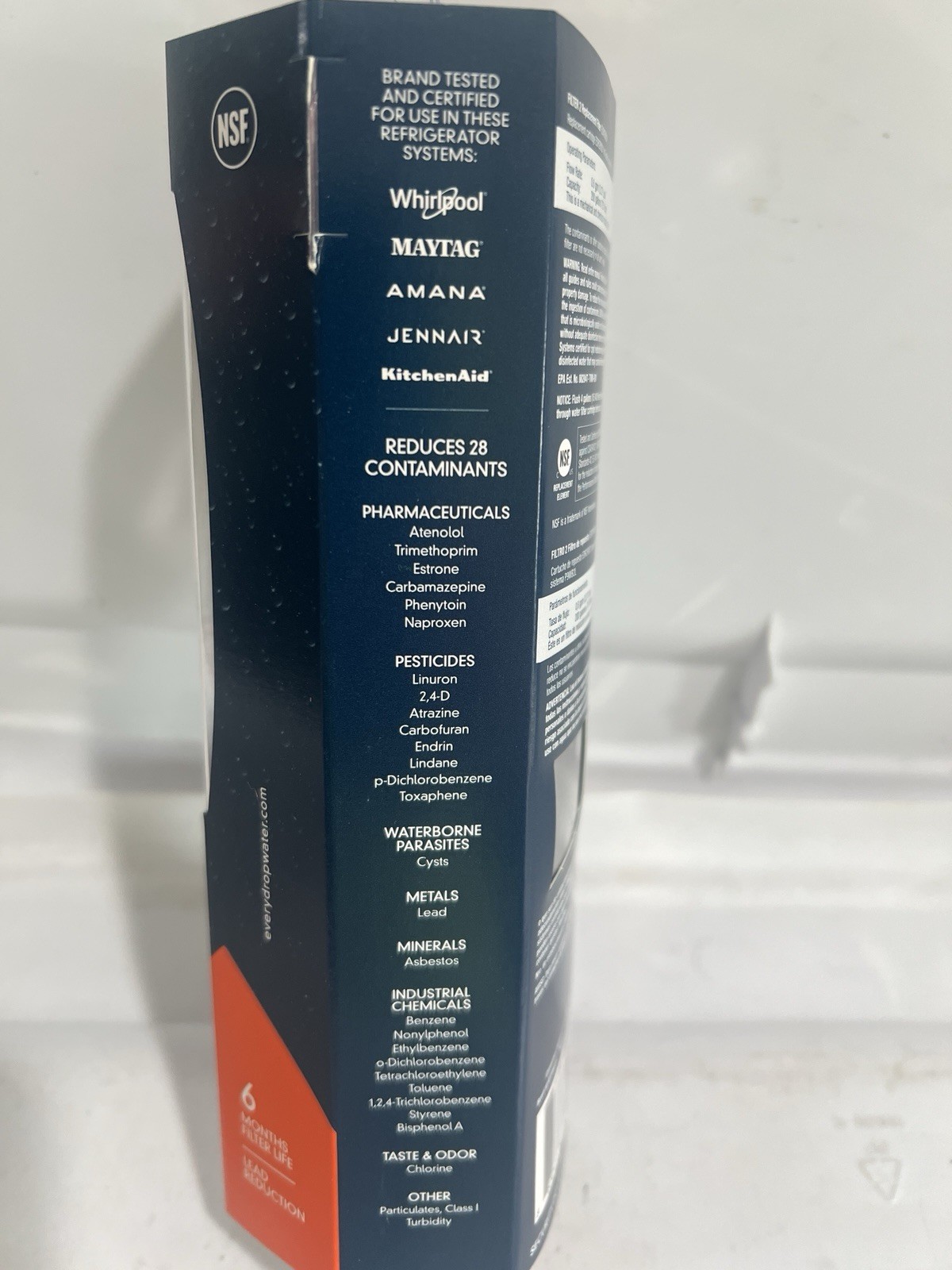 Ice and Water Refrigerator Filter 2 EDR2RXD1 Single NEW