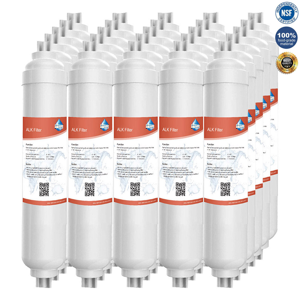 1-25 Pack Alkaline pH+ Inline Water Filter Mineral for RO Reverse Osmosis System