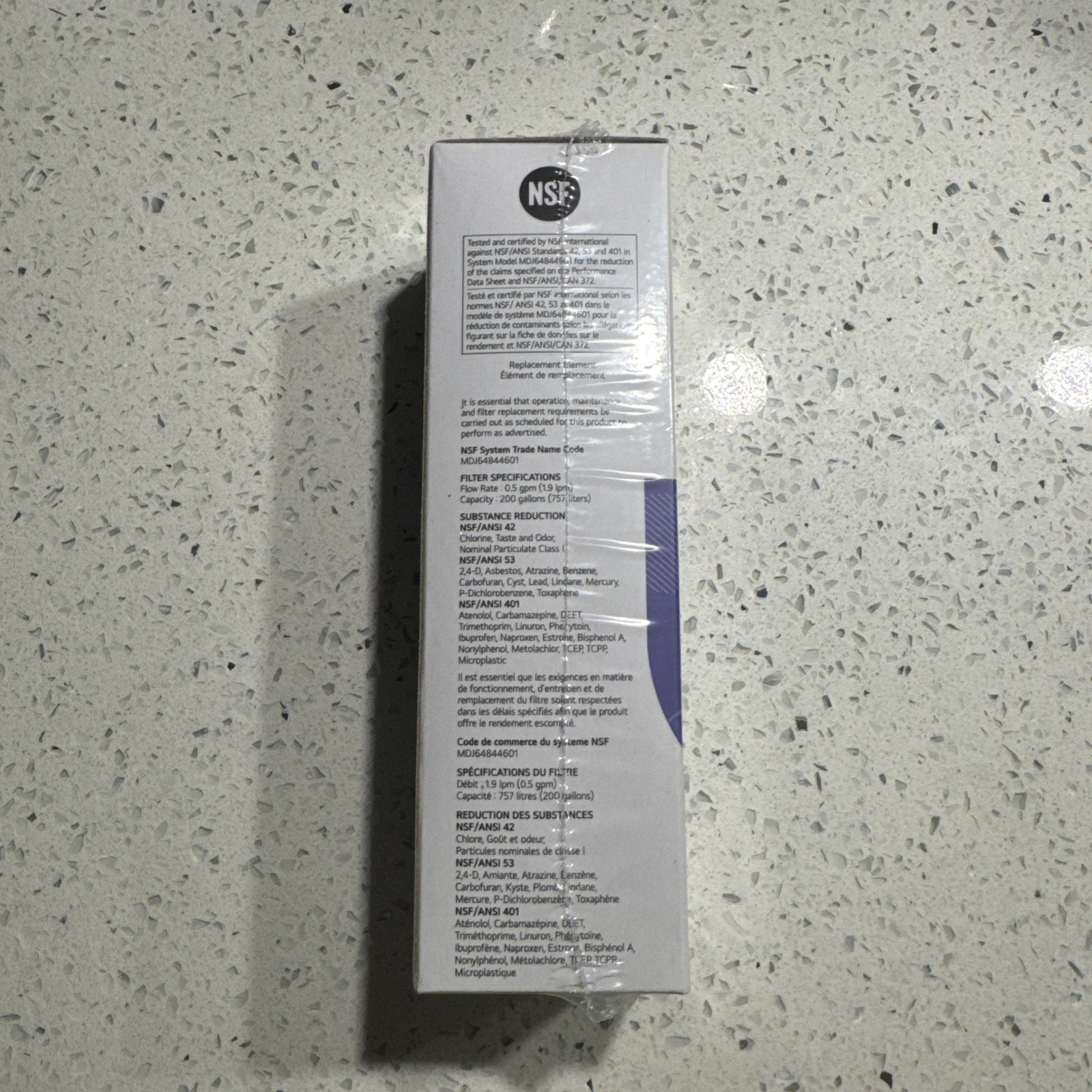 Genuine LG LT1000P Water Filter Replacement Cartridge LT1000PC/PCS New & Sealed