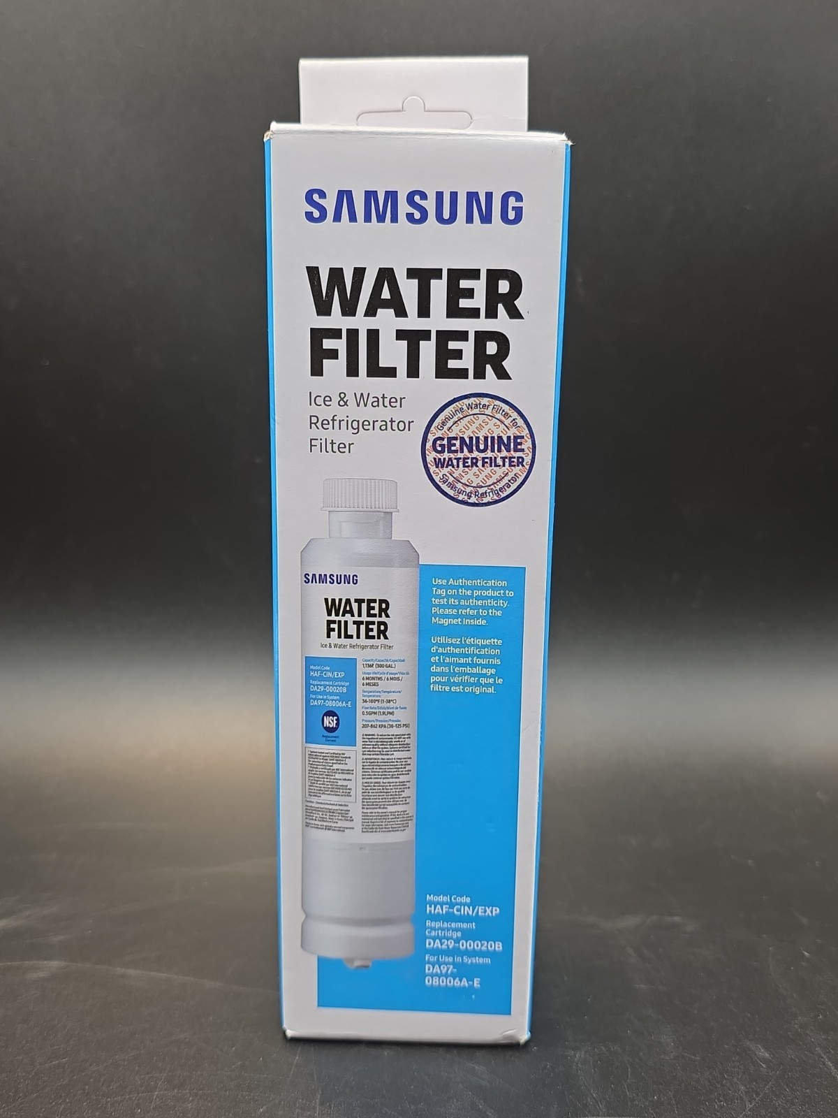 SAMSUNG Genuine Filter Refrigerator Water IceHAF-CIN/EXP – White