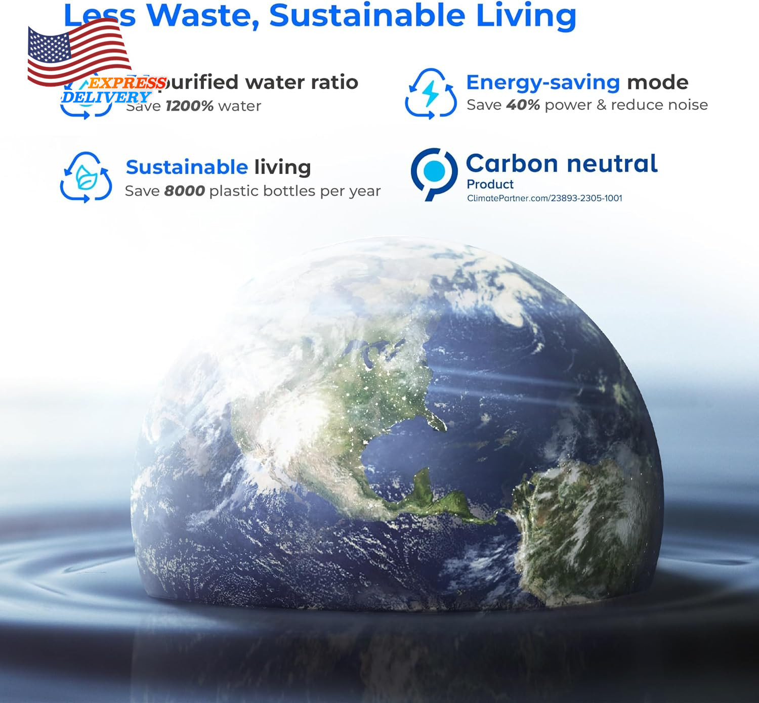 X16-Alkaline Tankless Reverse Osmosis System NSF/ANSI 42&58&372 Certified 1600 G