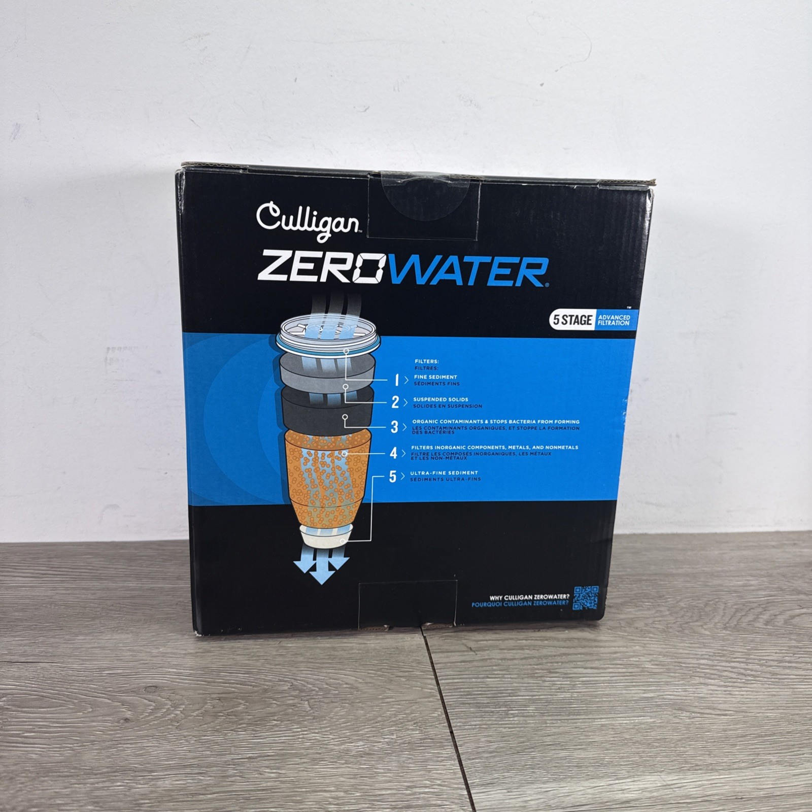 Culligan with ZeroWater Technology 10 Cup Water Filter Pitcher 5-Stage Advanced