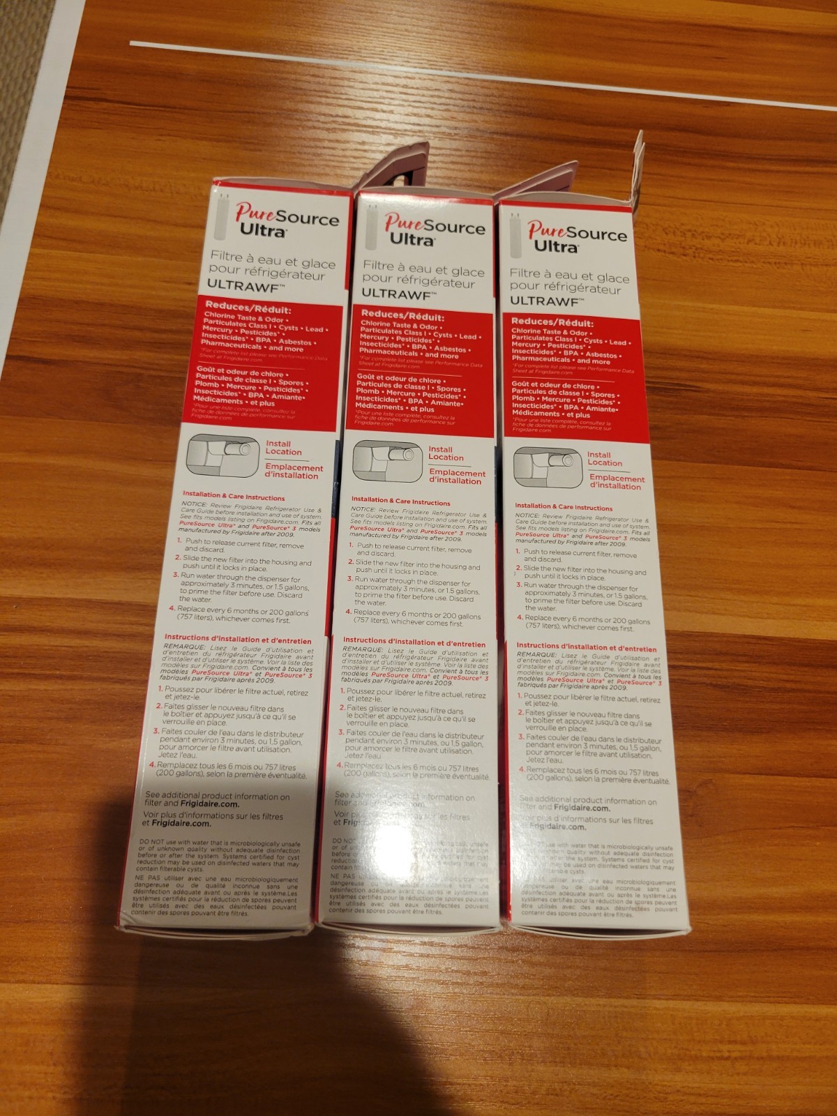 Genuine 3 Pack ULTRAWF Frigidaire Ultra PureSource Refrigerator Water Filter NEW