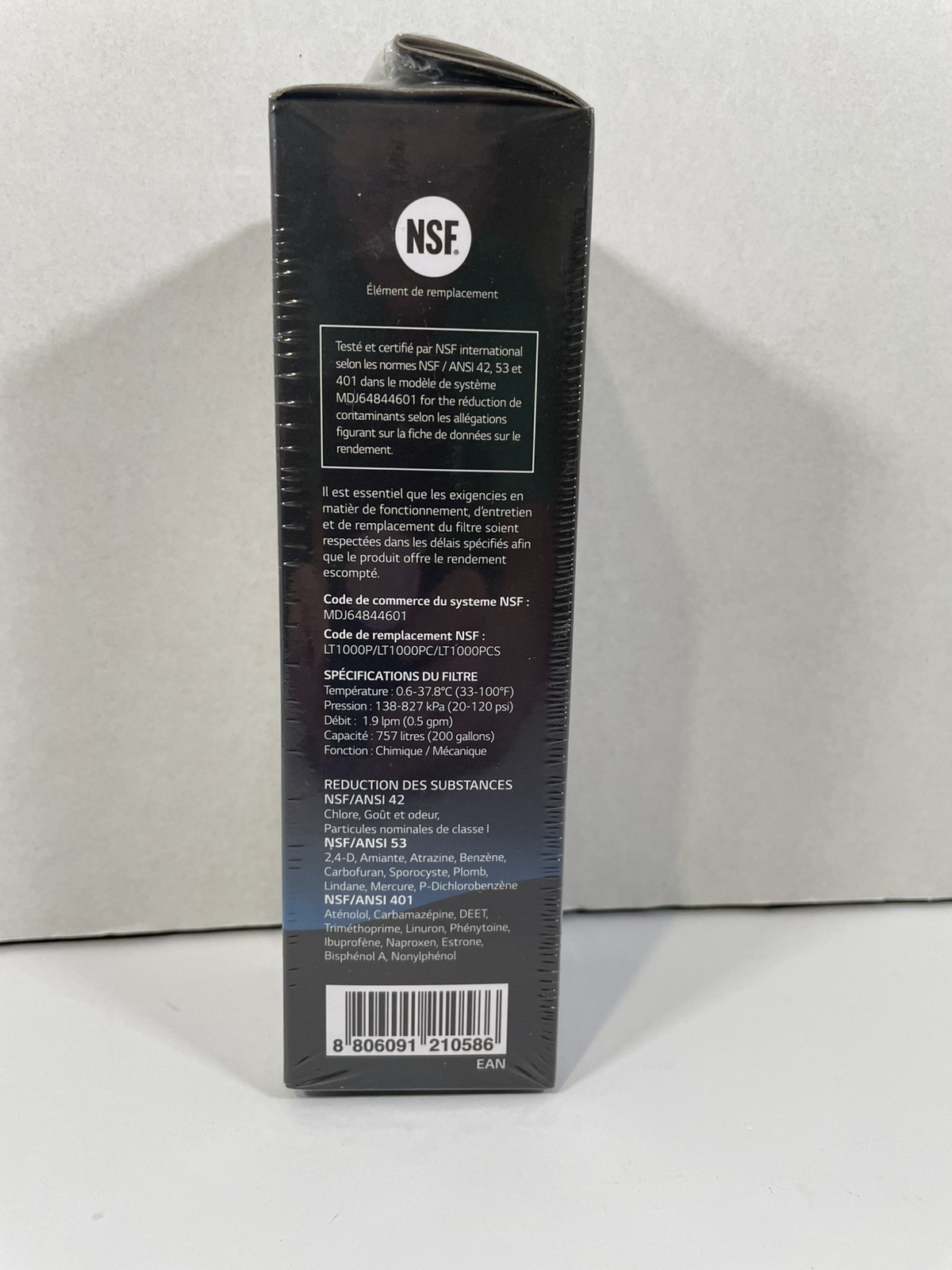 NEW SEALED LG Water Filter Replacement Cartridge (LT1000P/PC/PCS) OEM