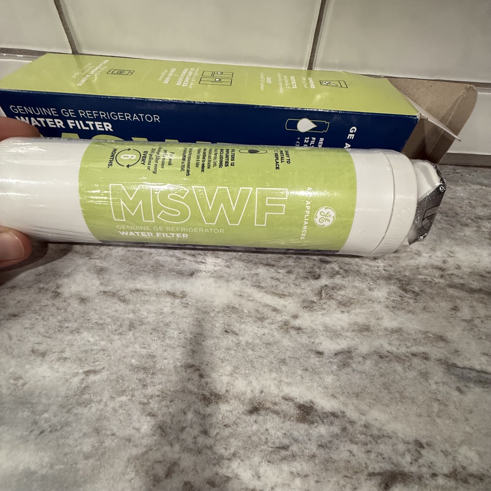 Water Filter Genuine GE MSWF SmartWater Refrigerator Water Filter – Sealed
