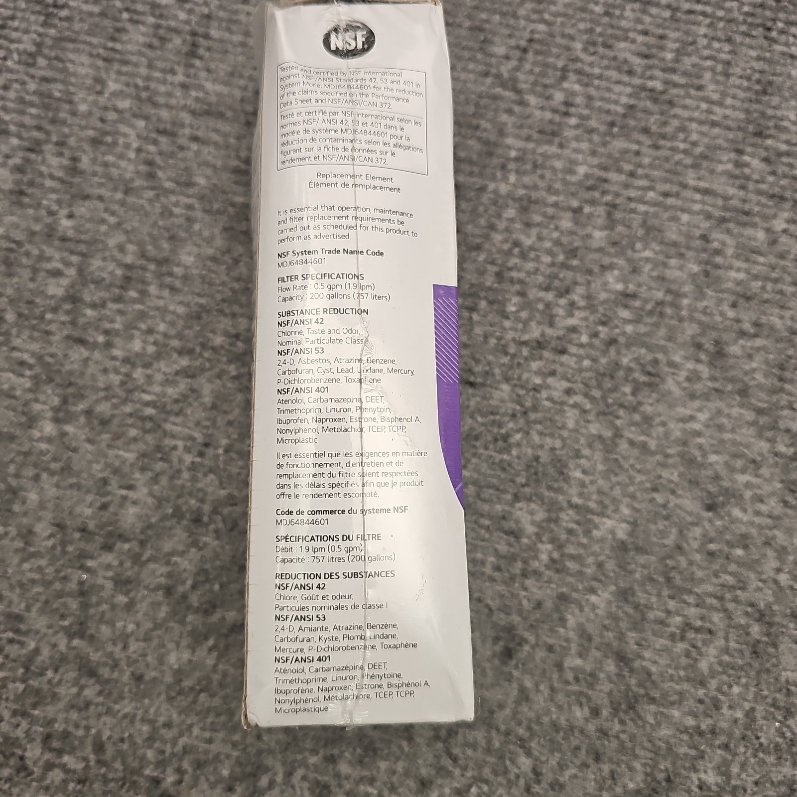 LG Refrigerator Water Ice Filter LT1000P LT1000PC LT1000PCS ADQ747935 Sealed