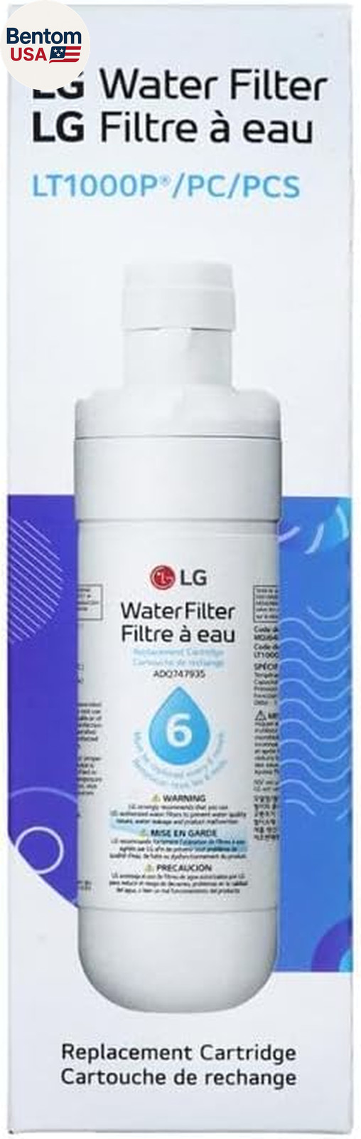 LG LT1000P – 6 Month / 200 Gallon Capacity Replacement Refrigerator Water Filter