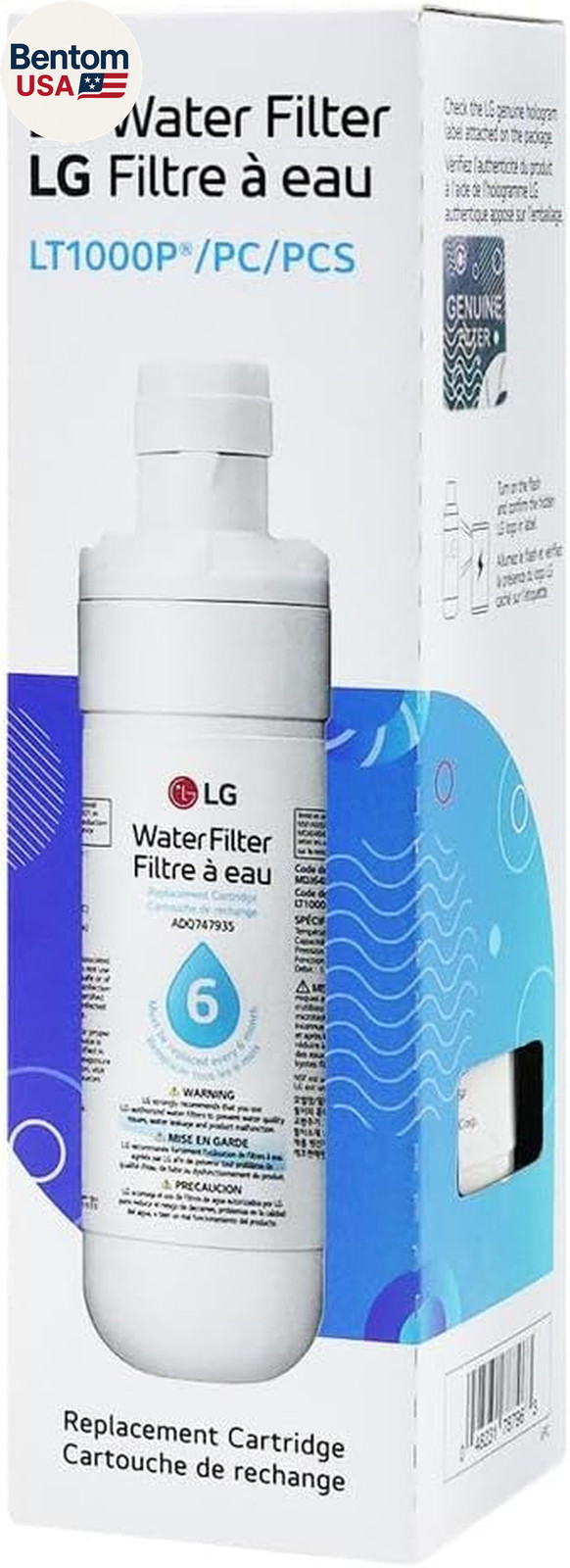 LG LT1000P – 6 Month / 200 Gallon Capacity Replacement Refrigerator Water Filter