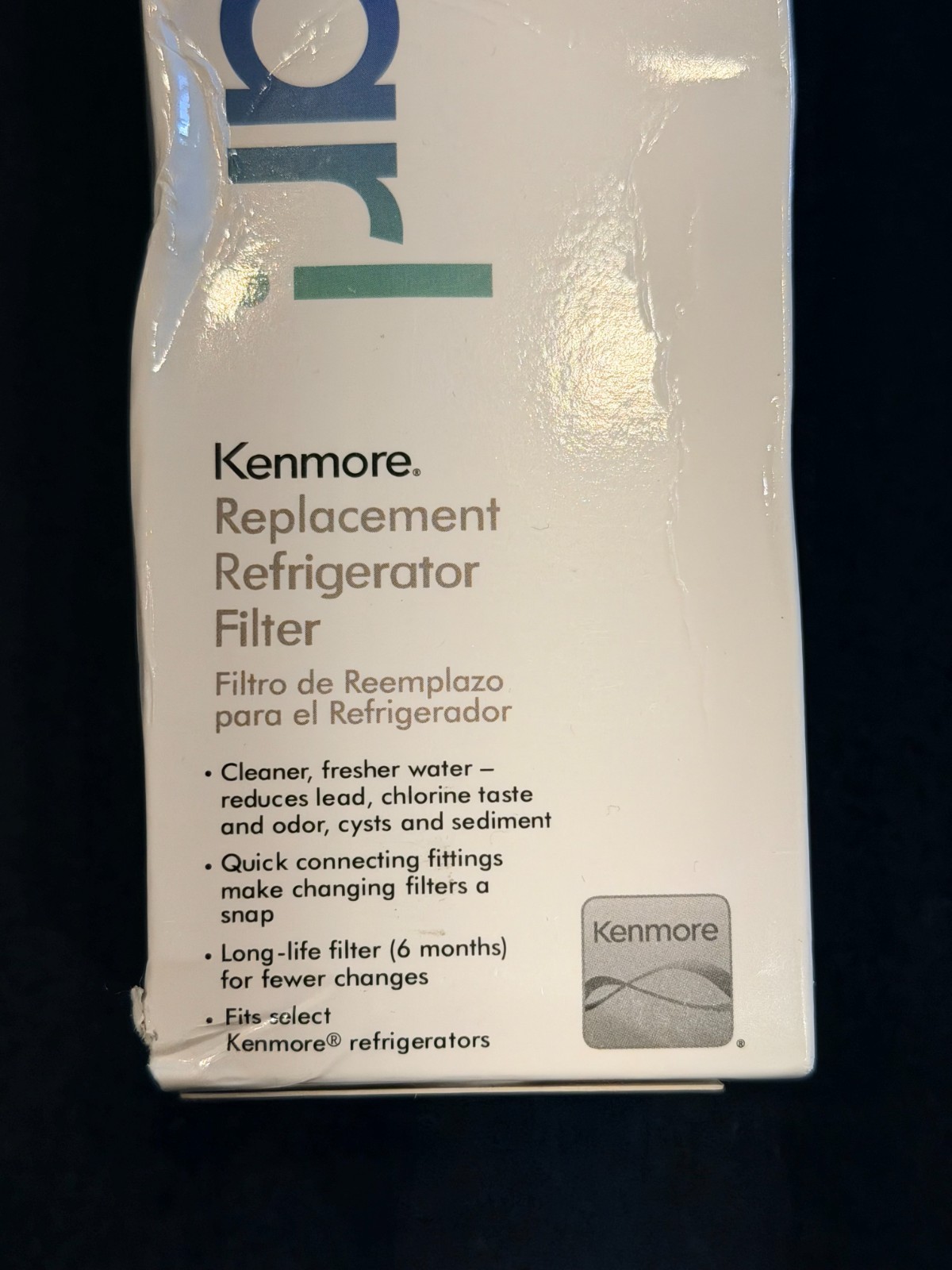Kenmore 46-9999 9999 Replacement Refrigerator Water Filter, White USA