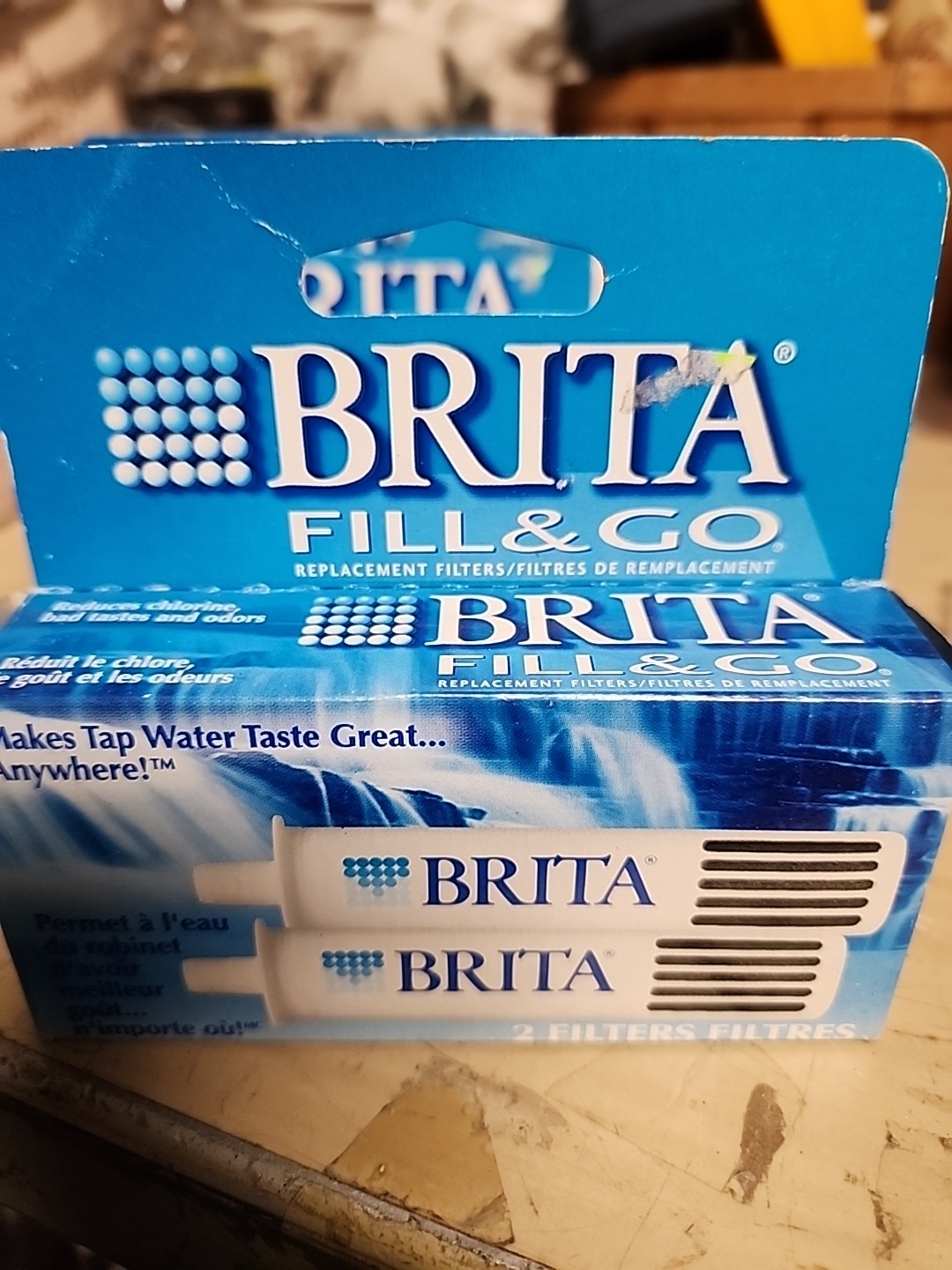Brita Fill and Go Water Filter Filtration Replacement Filters 8 OB98 Vintag