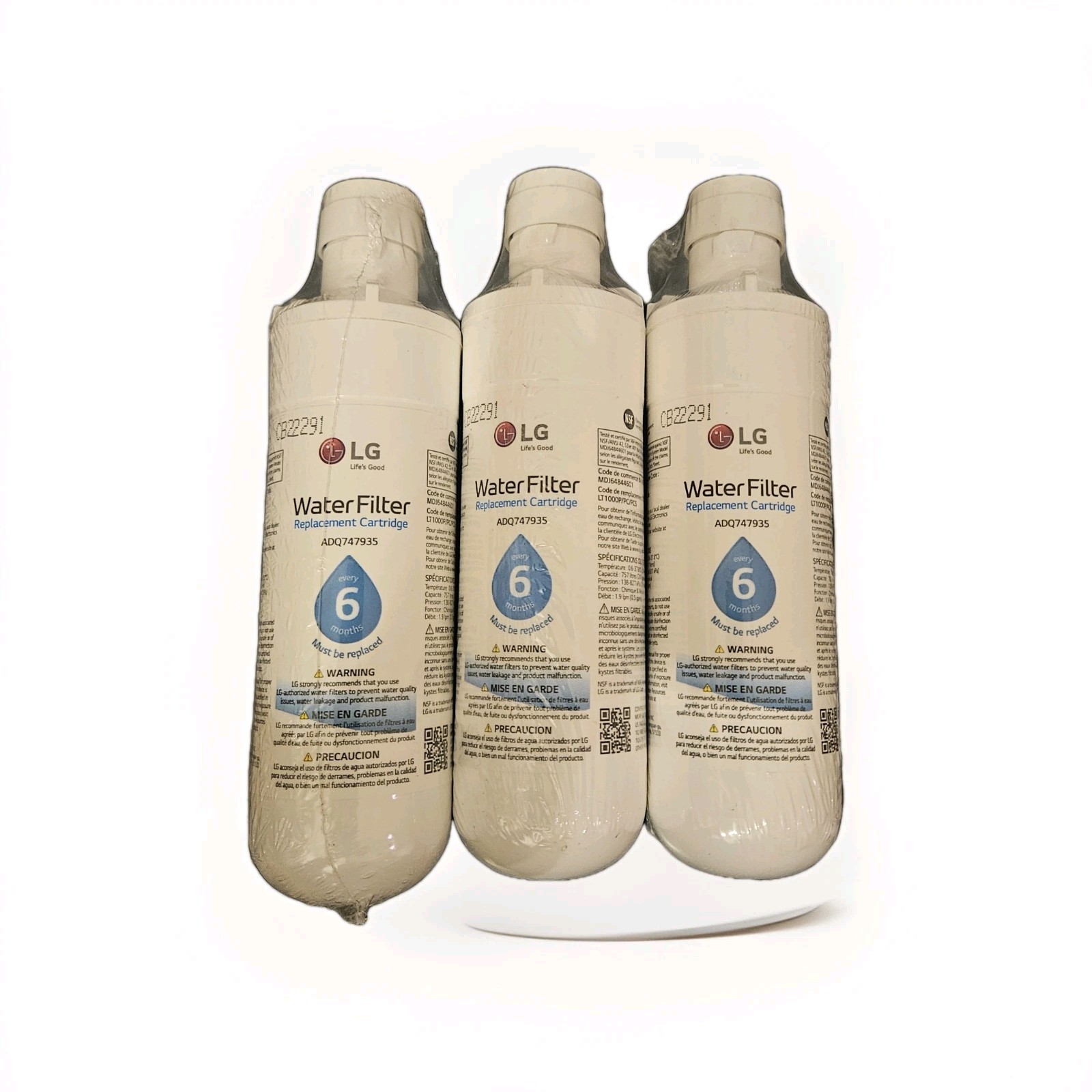 For LT1000P 6Month /200Gal Capacity Replacement Refrigerator Water Filter 3PK…