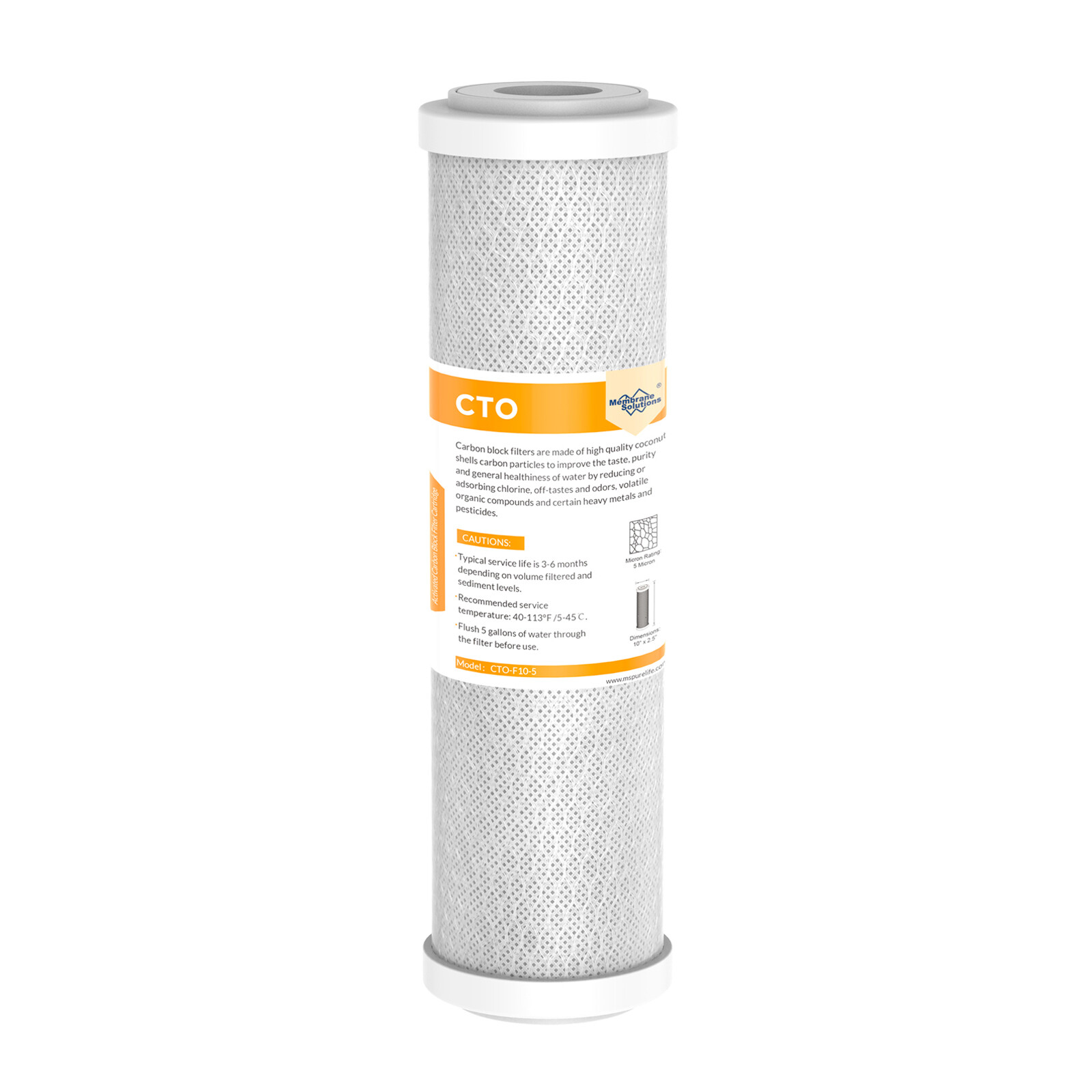 1-25 PACK 10″x2.5″ Whole House CTO Carbon Block Water Filter Cartridges Purifier