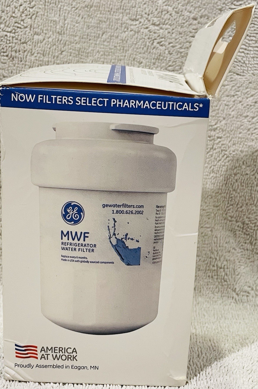 GENUINE GE MWF REFRIGERATION WATER FILTER NIB SEALED [AK]