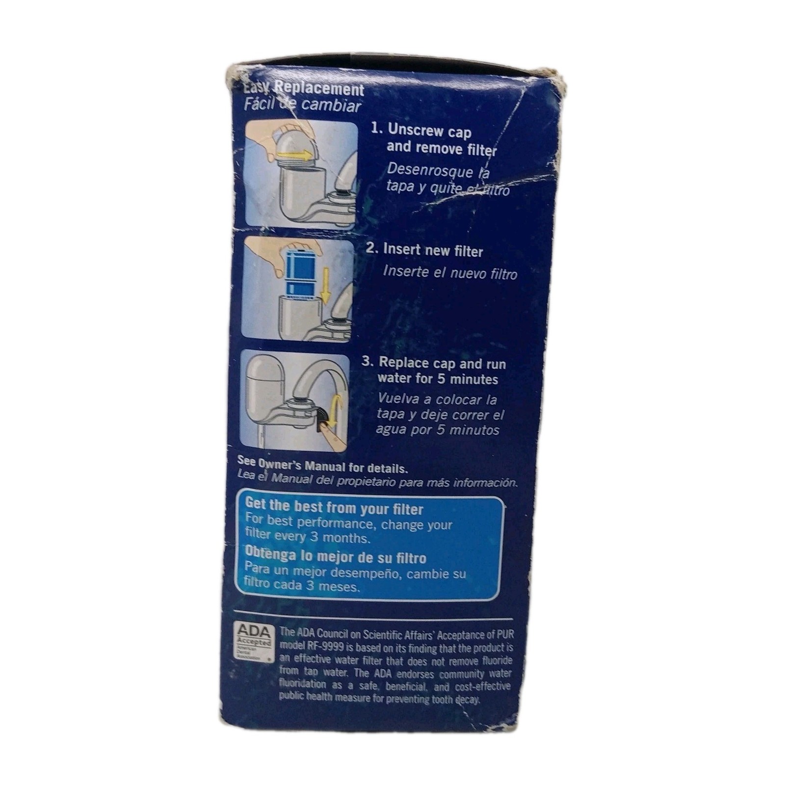 PUR-Triple Action Blue Mineral Clear Faucet Mount Refills (3 Count)