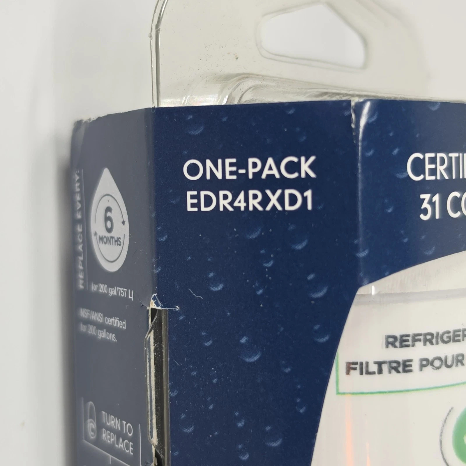 NEW- EveryDrop by Whirlpool Ice and Water Refrigerator Filter 4-EDR4RXD1