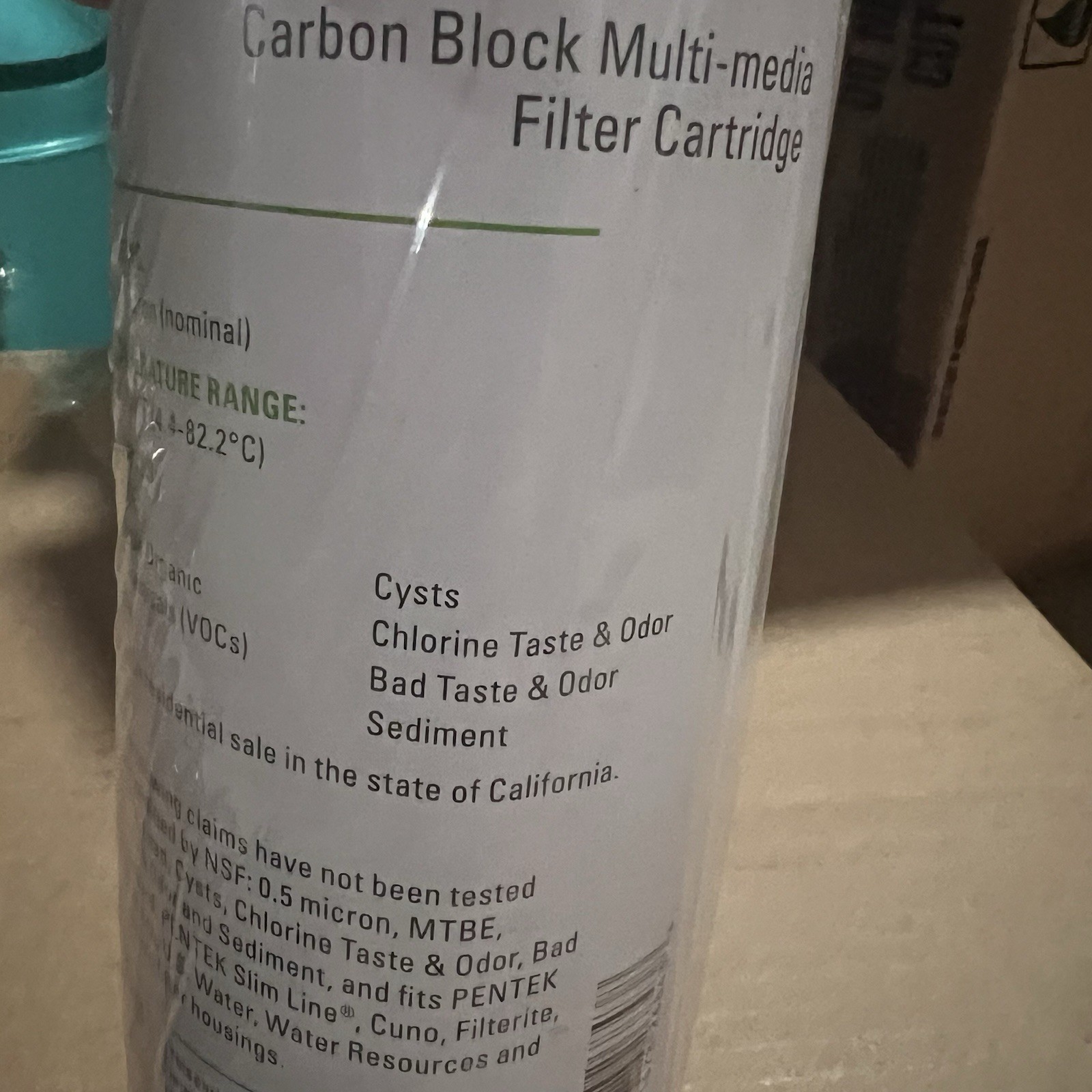 10 Inch – Pentair CBR2-10 Active Carbon Block Water Filter Cartridge 0.5 Micron