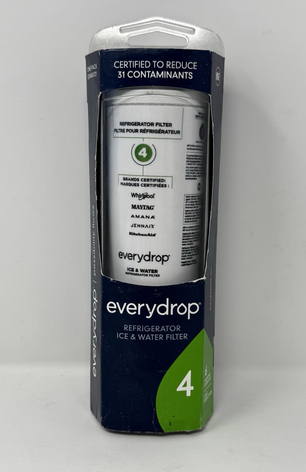 EveryDrop Water Filter 4 – EDR4RXD1 Ice and Water Refrigerator New Unopened
