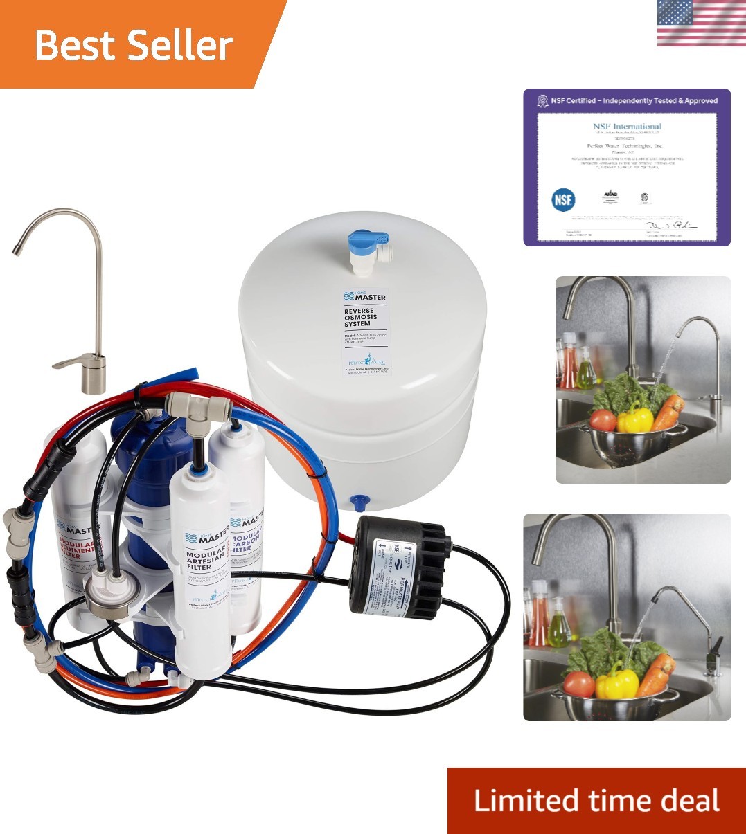 Eco-Friendly Artesian RO System – 2000 Gallons, Integrated Non-Electric Pump