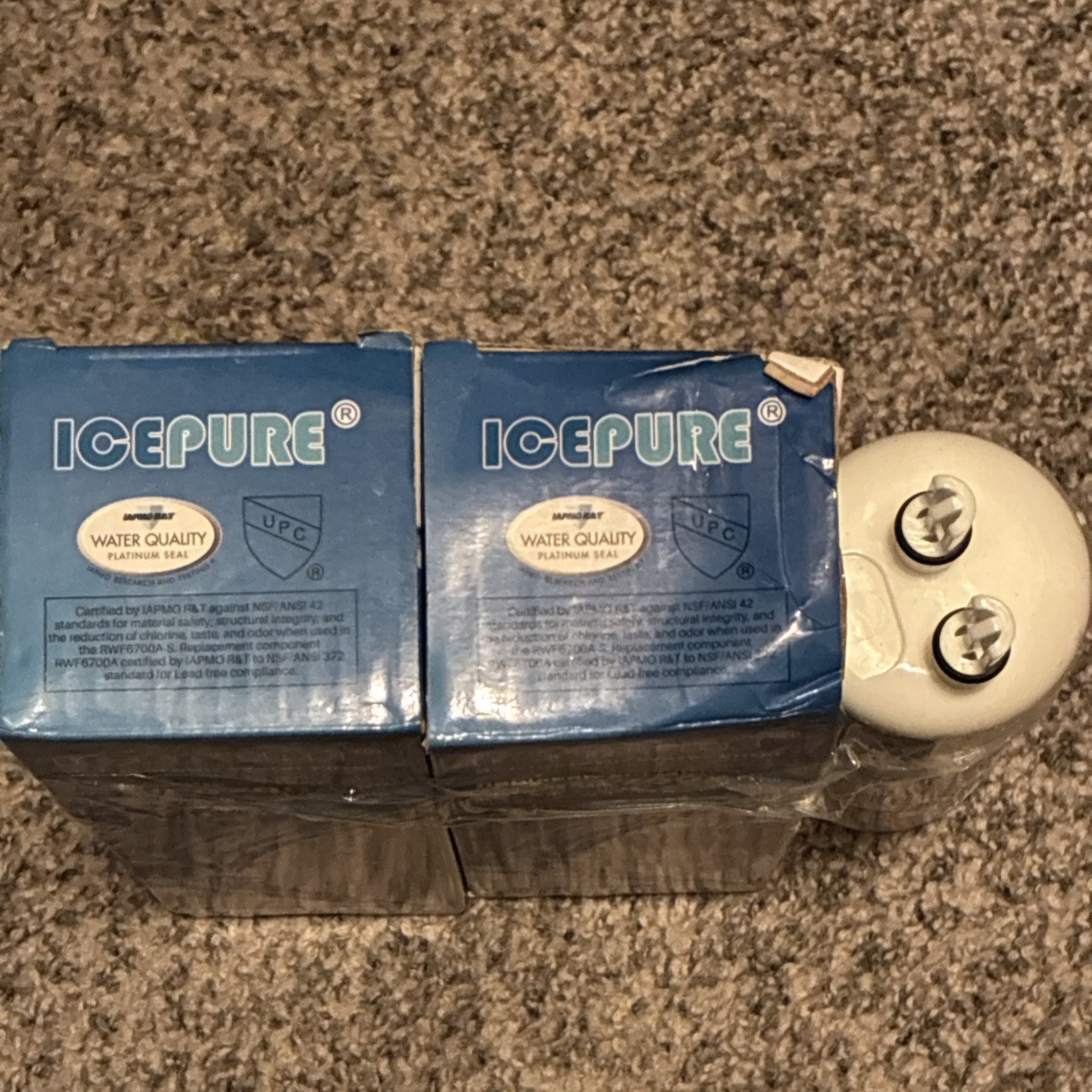 3x IcePure RWF6700A Water Filter for Multiple Refrigerators- White