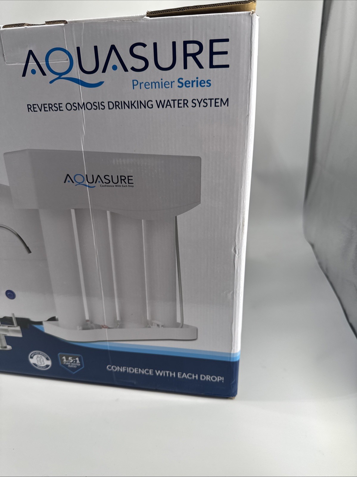 AQUASURE Premier 75 GPD Reverse Osmosis Filtration System w/ Chrome Faucet
