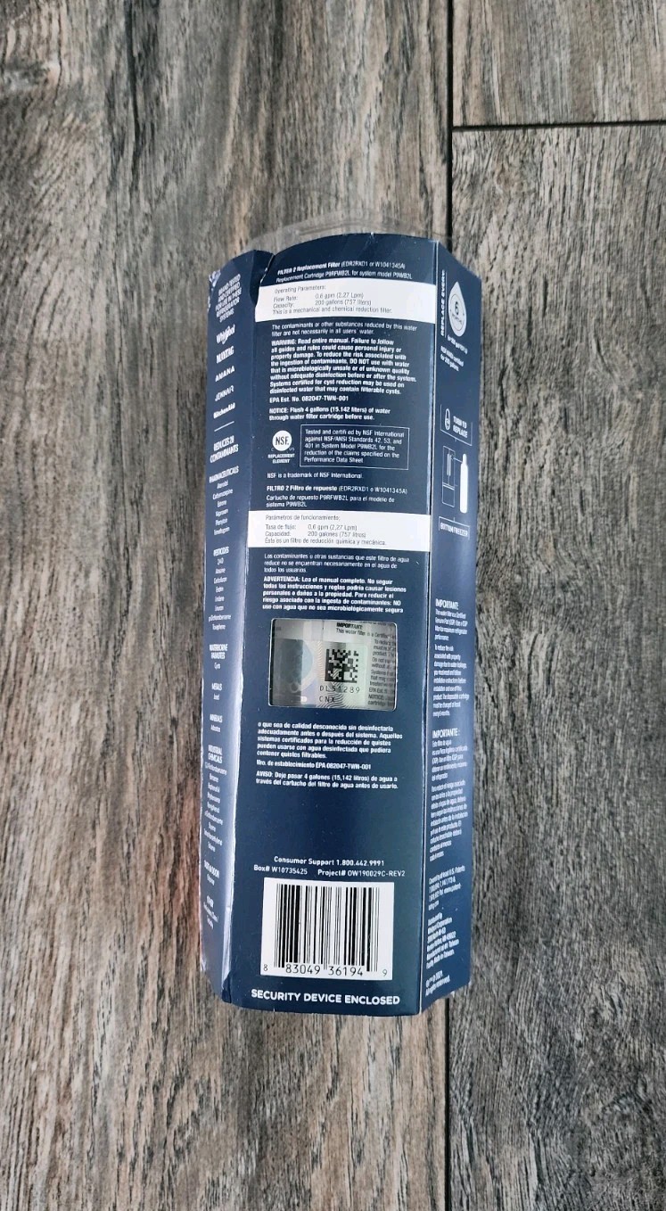 W10413²645A EDR2²RXD1 Refrigerator Filter 2 NEW Sealed US
