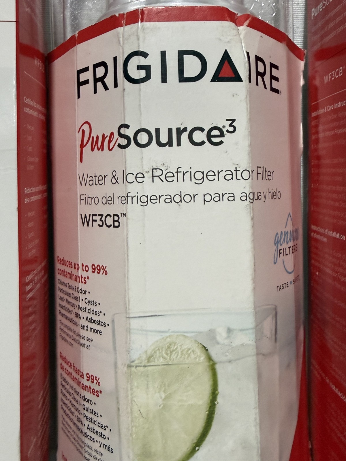 3 Pack Frigidaire WF3CB PureSource 3 Refrigerator Water Ice Filter Genuine OEM