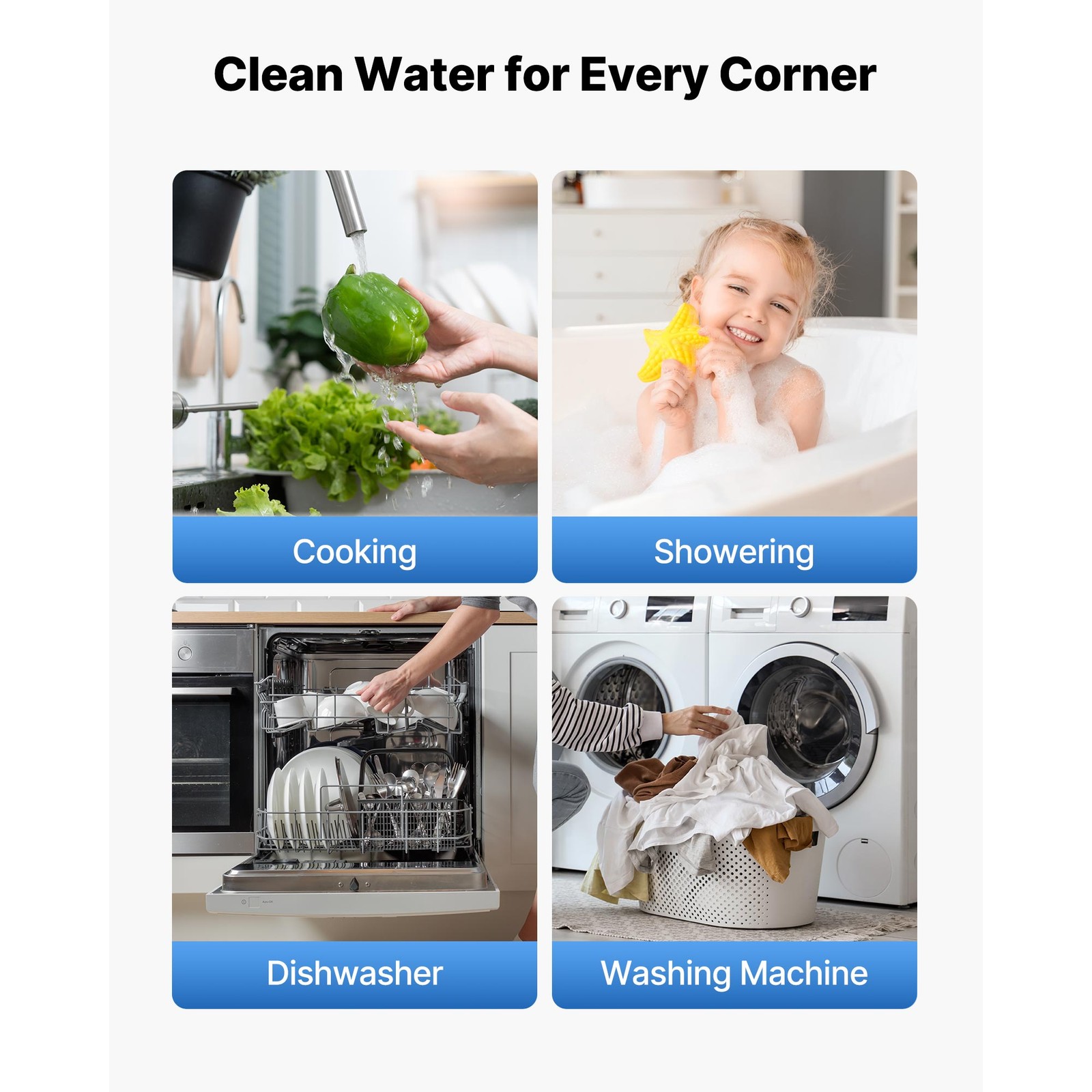 3-Stage Whole House Water Filter System 4.5″ x 20″ KDF Heavy Metal Removal