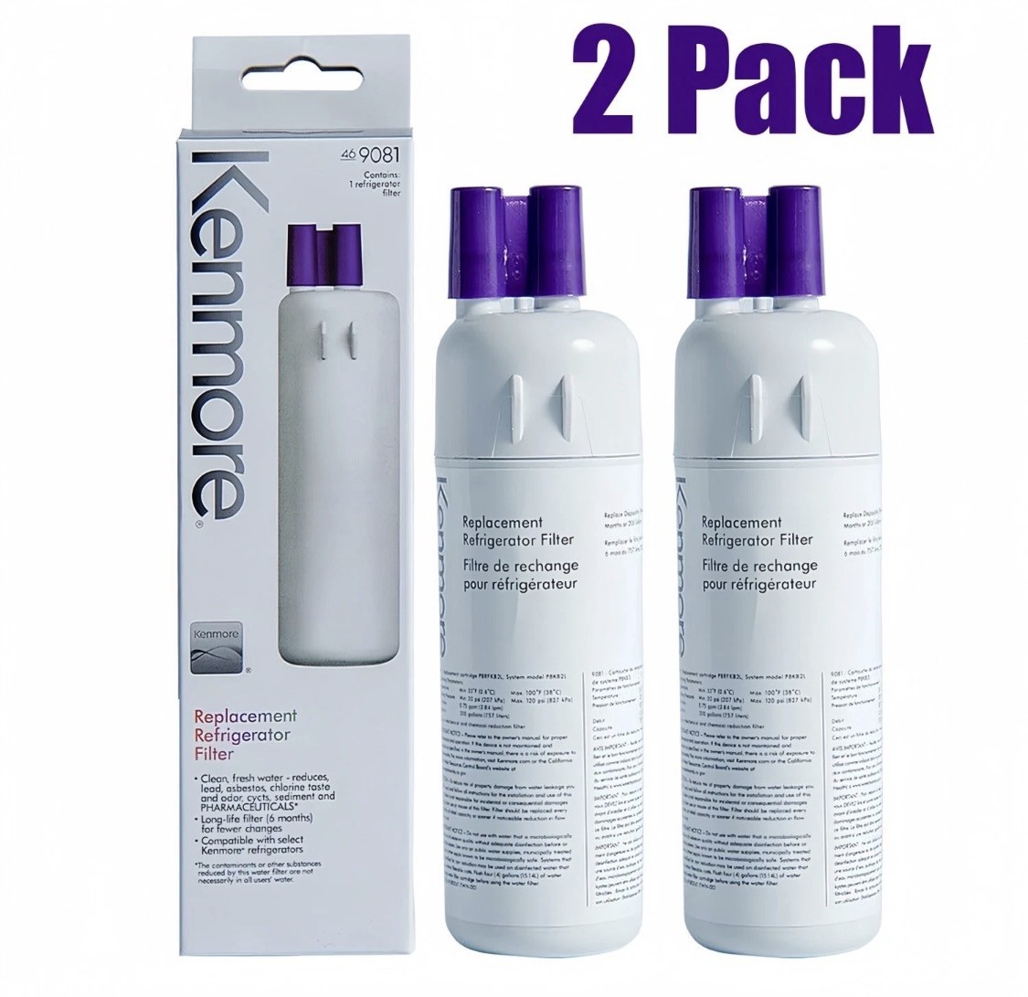 NEW 2Pack Kenmore 9081 469081 46-9930 Replacement Refrigerator Ice Water Filter