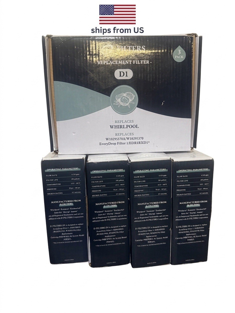 DFilters D1 W10295370A/EDR1RXD1 Filter Replacement ✨OPEN BOX NEW✨
