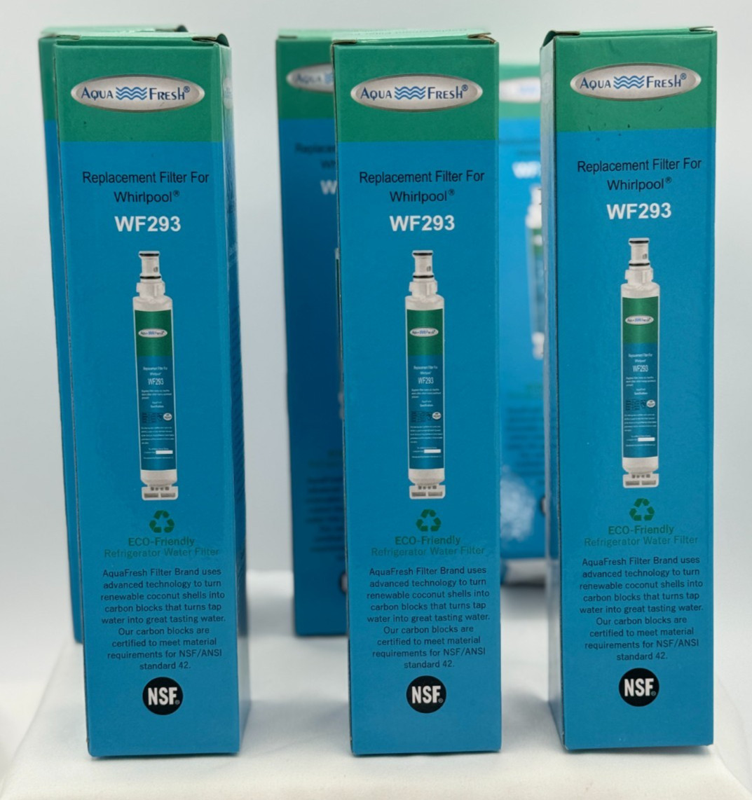 (6) Aqua Fresh WF293 Replacement Filters for Whirlpool – NEW In Box