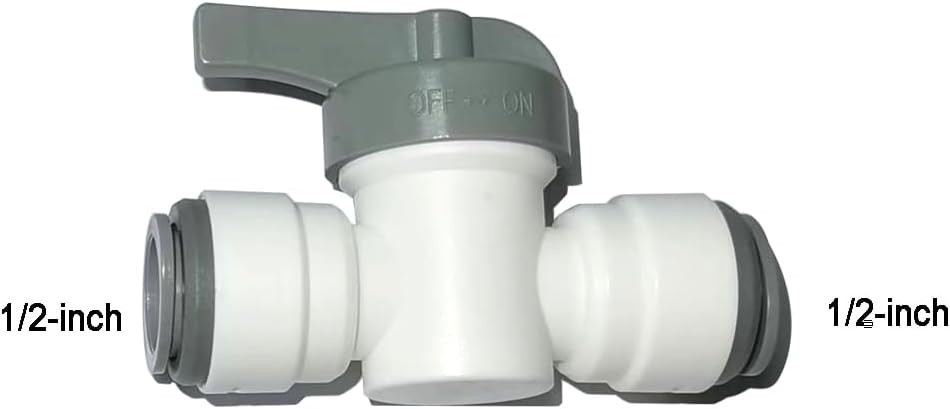 12pcs 1/2 inch water line Quick Connect Push In to Tube 1/2, White