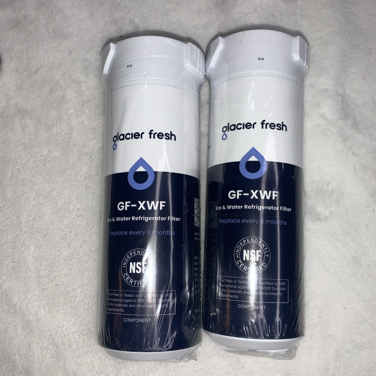 2 Pack Lot GLACIER FRESH GF-XWF for GE Refrigerator Water Filter Replacement