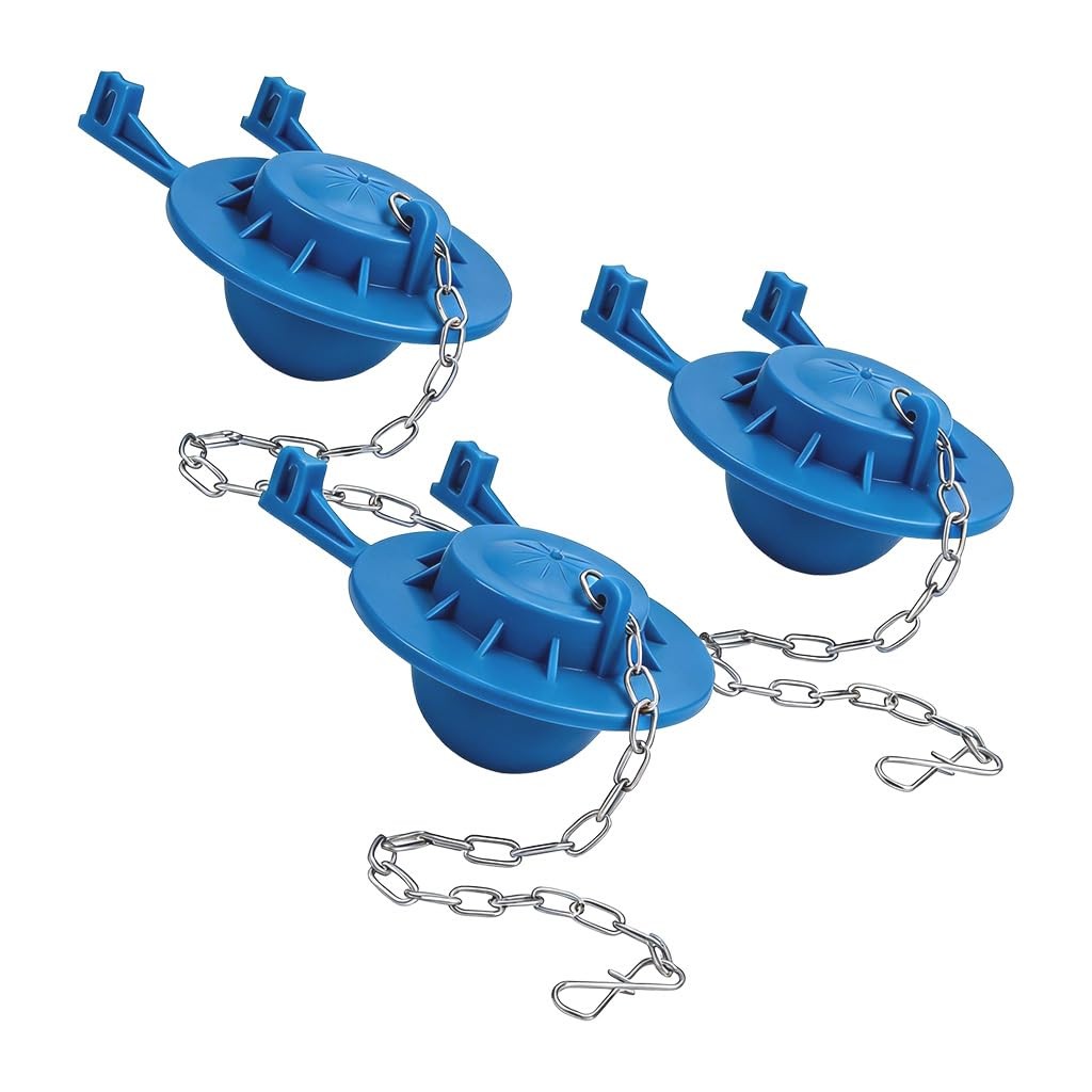 Toilet Flapper Replacement Kit 3 Pcs, 2 Inch Universal Toilet Tank Flapper wi…
