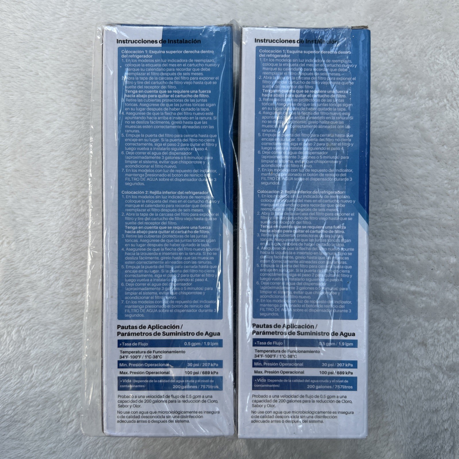 2x IcePure RWF6700A Water Filter for Multiple Refrigerators- White