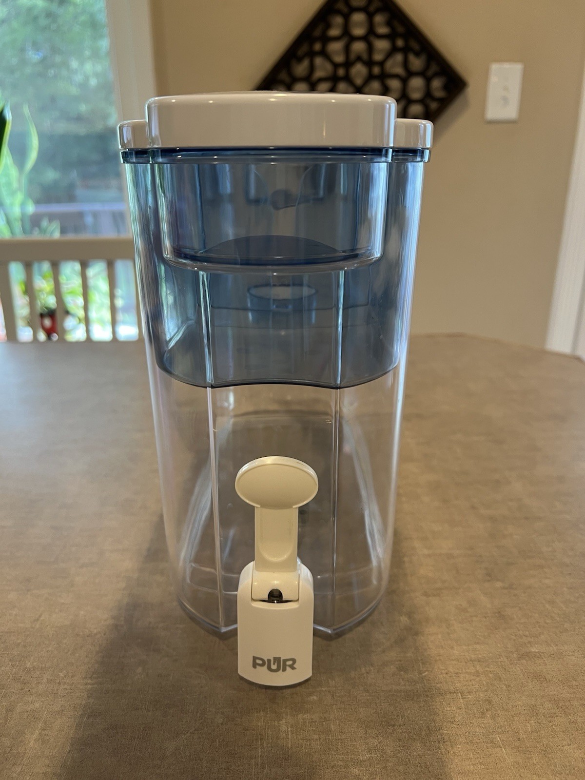 PUR Classic 30-Cup Water Dispenser Filtration System – Blue/White EUC