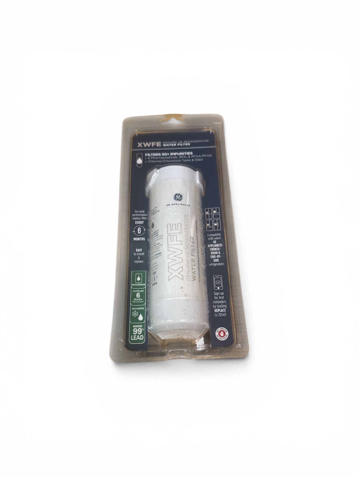 Genuine GE XWFE Refrigerator Water Filter Replacement without chip