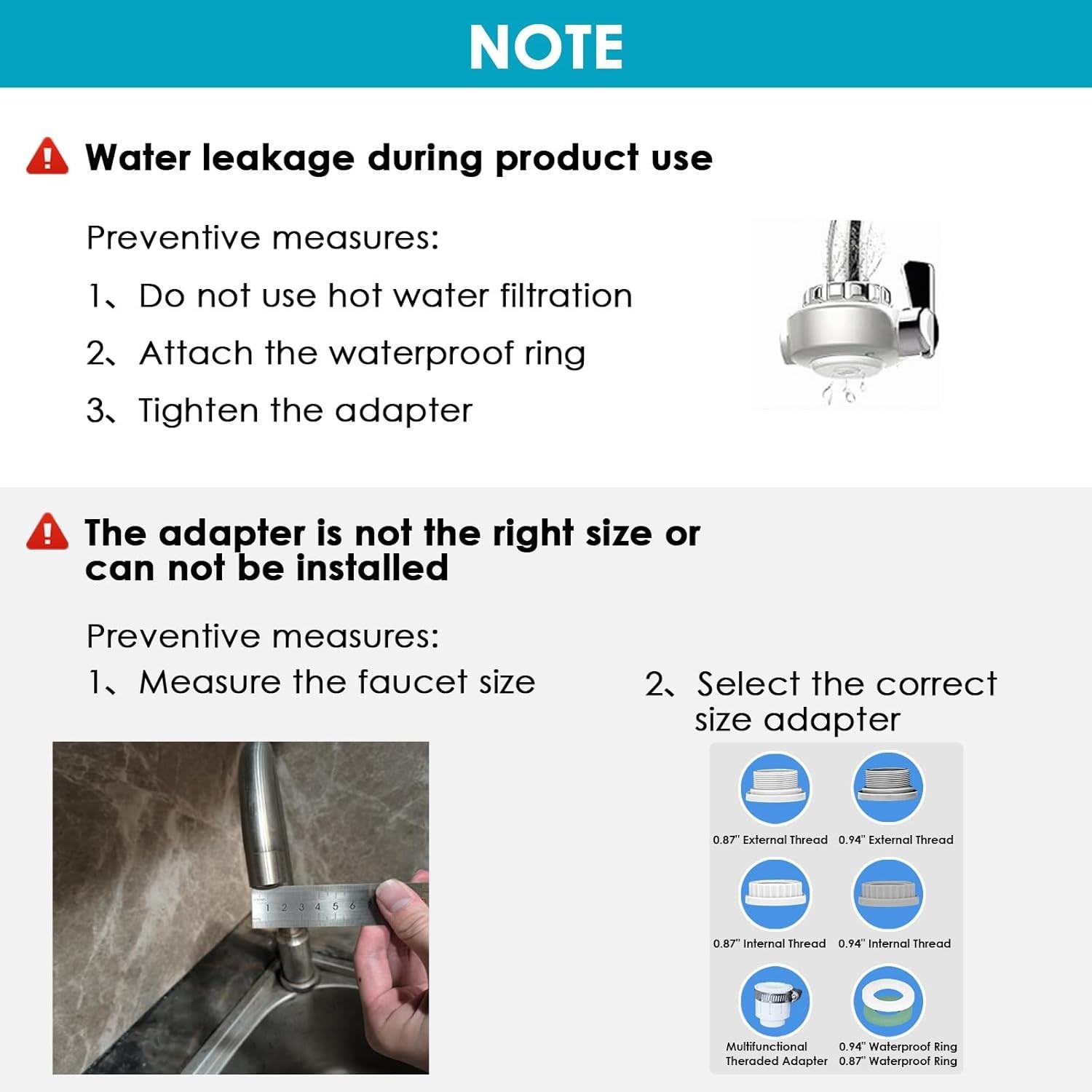 Faucet Water Filter for Sink, T1 Rapid Flow – 400 Gallons Faucet Mount Water …