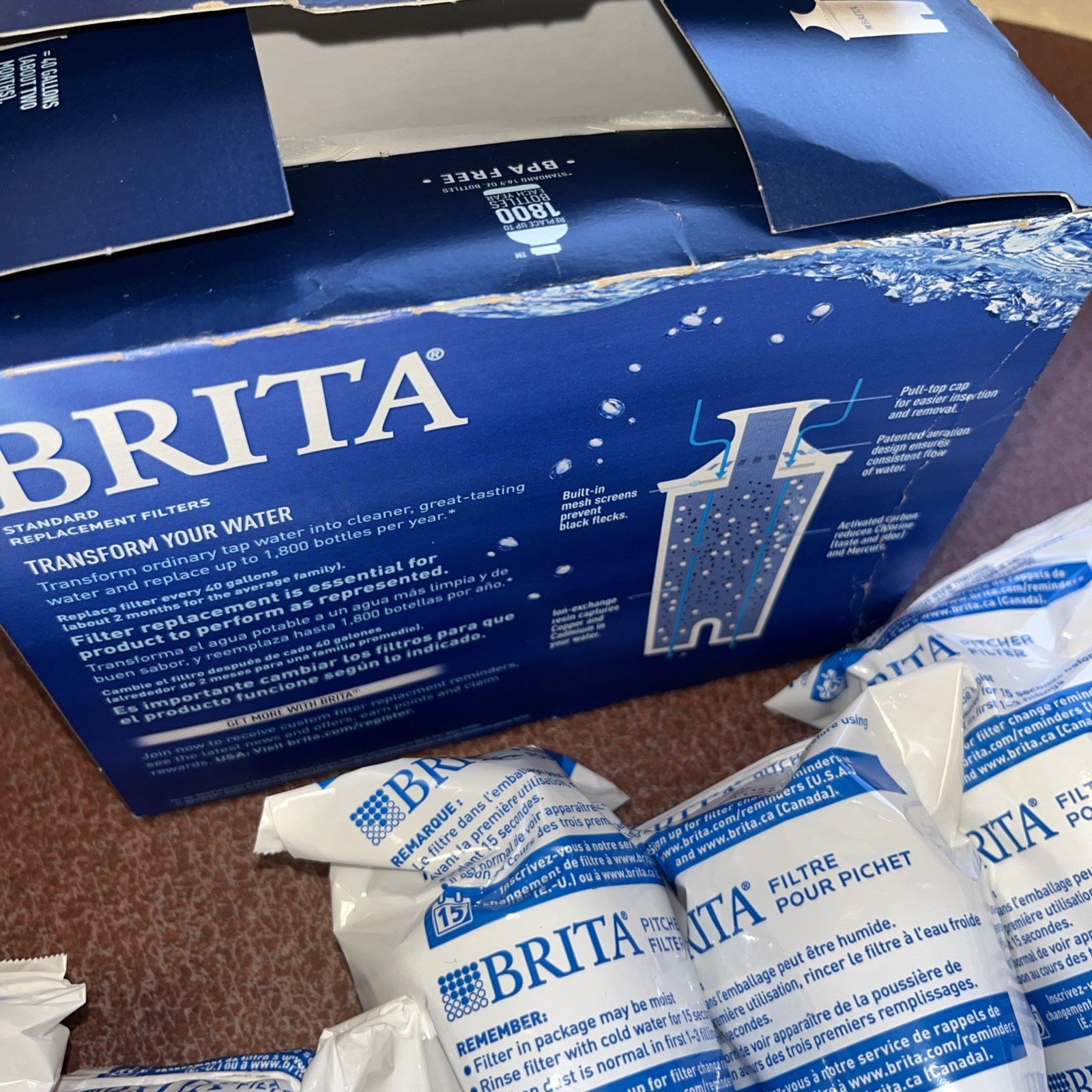 Brita Water Filters Standard Replacement 6 Pack