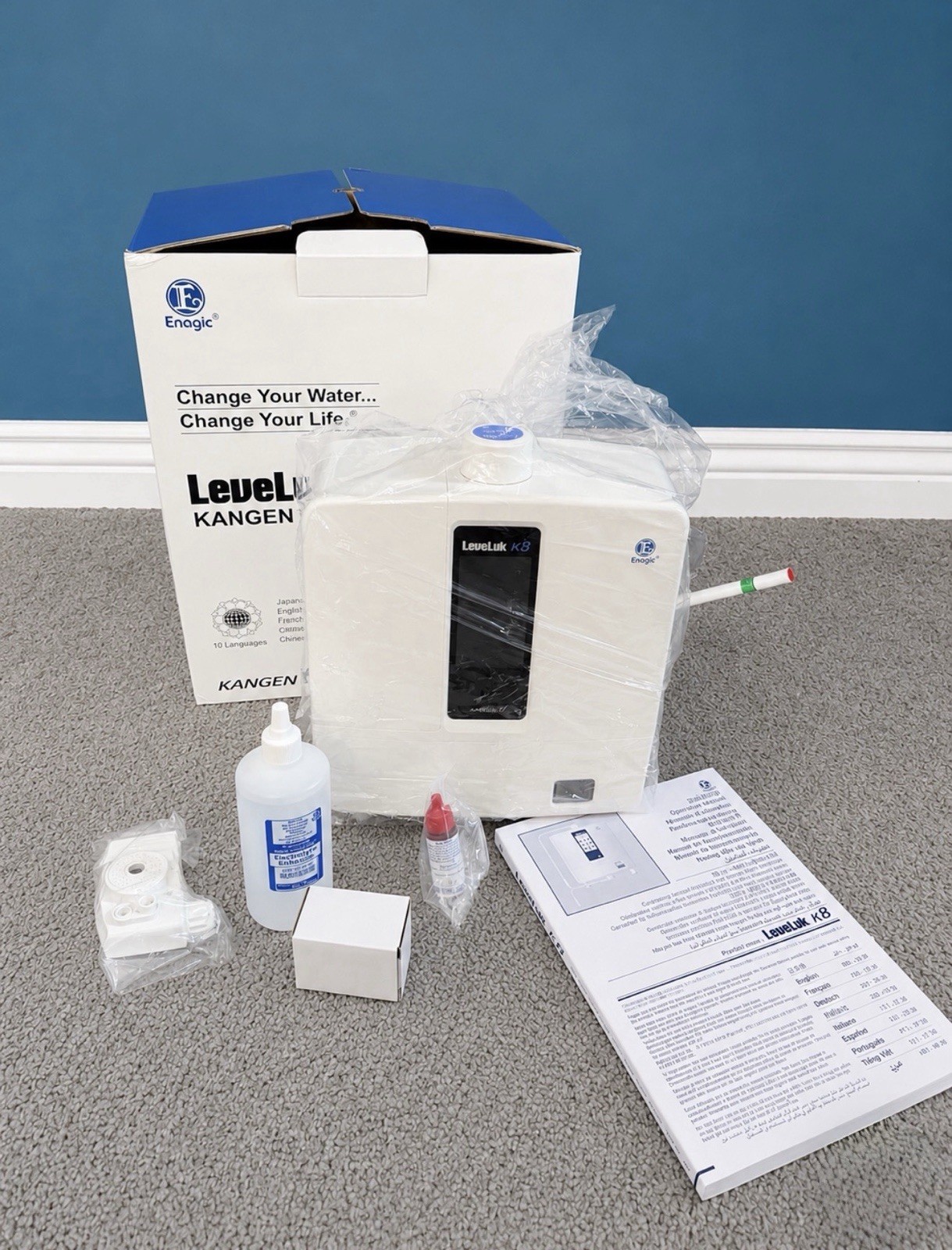 Enagic LeveLuk K8 Water Ionizer Alkaline Ionizer Household Machine White