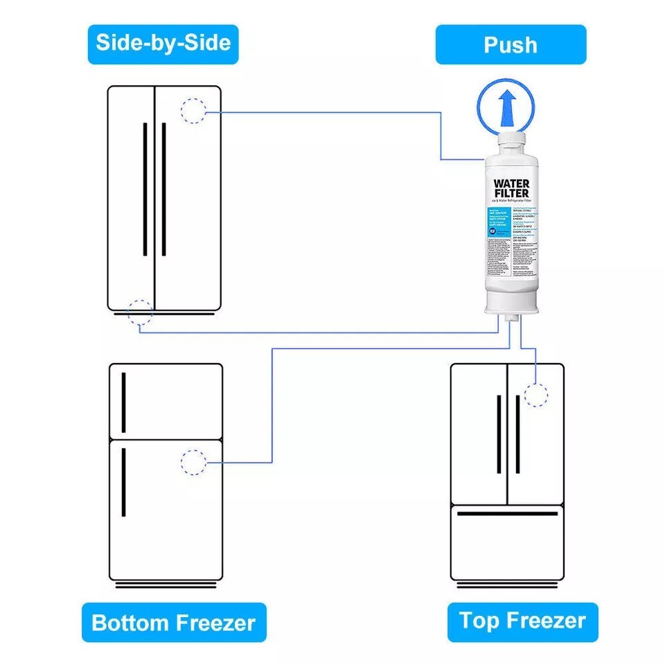4 PACK Genuine Samsung DA97-17376B HAF-QIN/EXP REFRIGERATOR Water Filter US