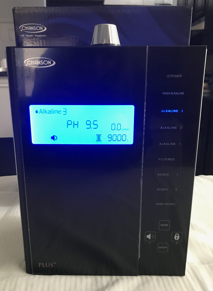 NEW Chanson Miracle MAX Plus, Black Counter Top Water Ionizer Mineral Filtration