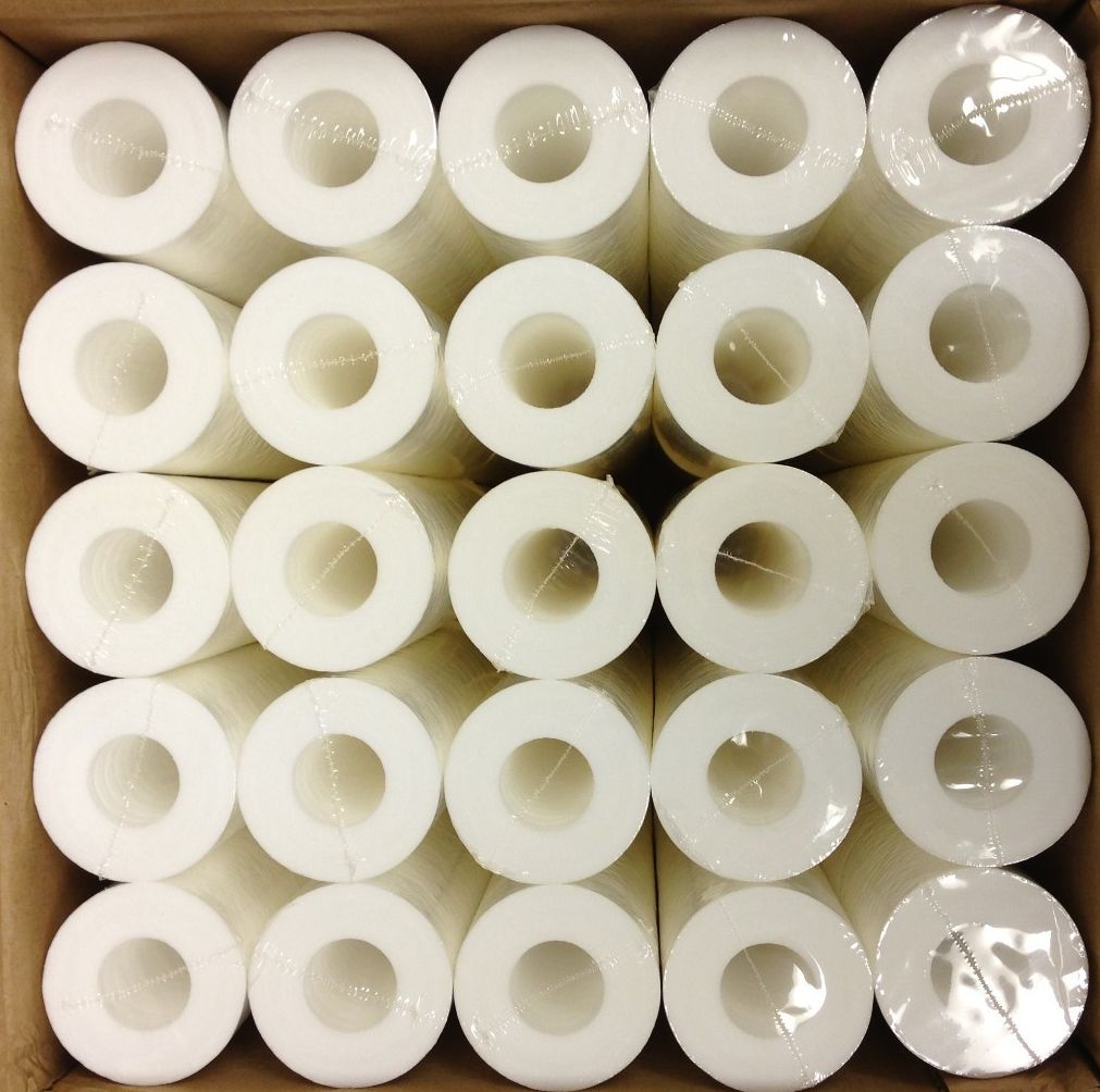 50 Pack 10″ x 2.5″ Sediment Cartridge Spun Polypropylene Water Filter Standard