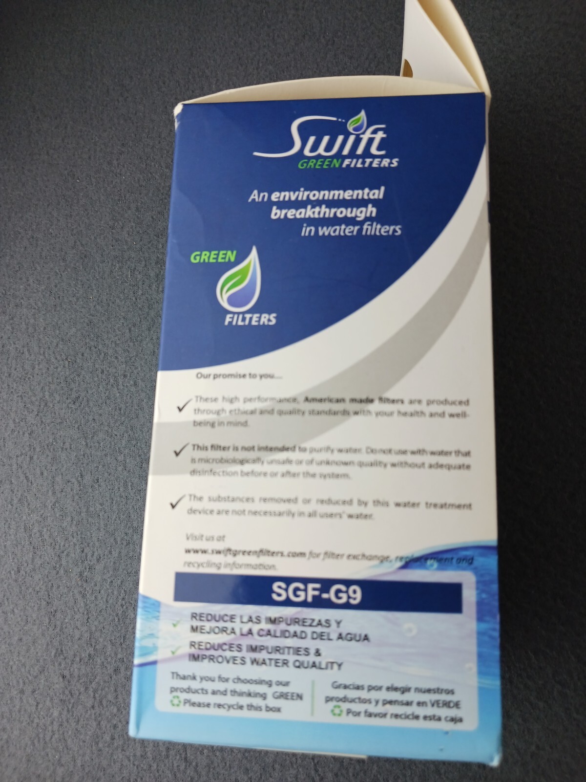 Swift Green Filters SGF-G9 Refrigerator Water Filter High Performance
