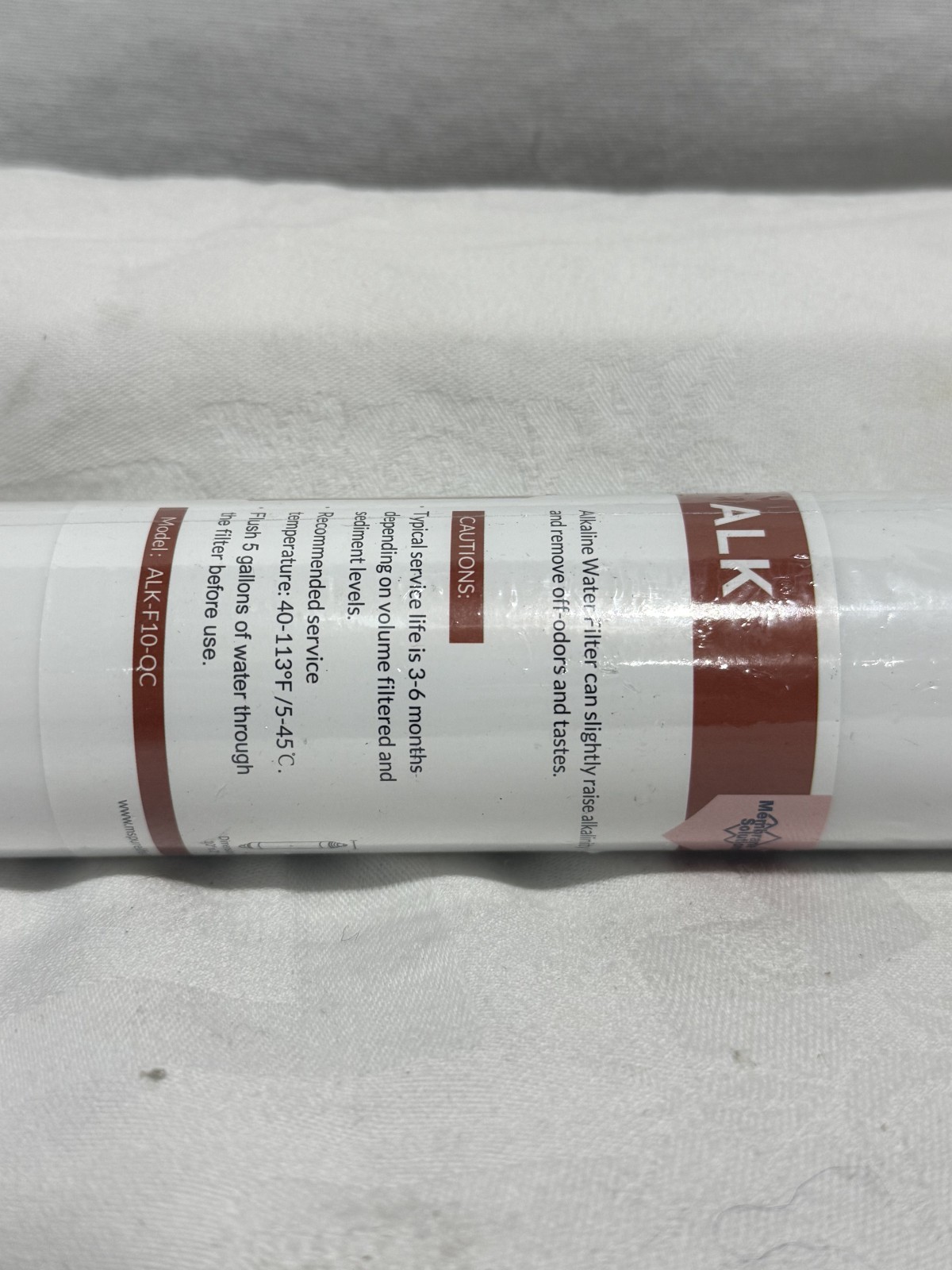 pH+ Inline Mineral Alkaline Ionizer Water Filter Under RO Cartridge ALK-F10-QC